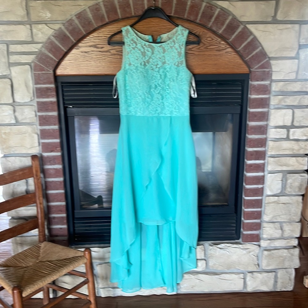 JJ house formal dress turquoise size 8